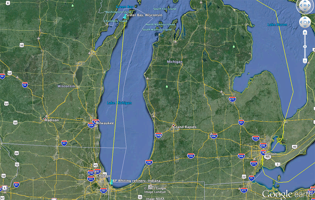 Sister Bay, Wisconsin, USA. Click to view live map.